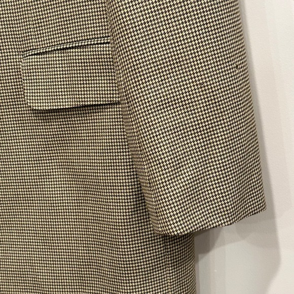 Ermenegildo Zegna 15 Milmil 15 Mens Houndstooth 100% Wool Blazer Jacket Size 54 - Picture 8 of 15